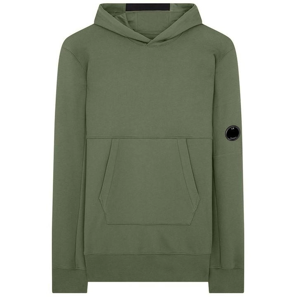 CP Company Diagonal Raised Fleece Hoodie - Green